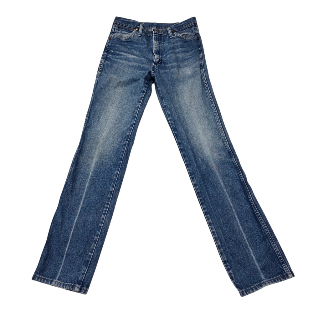 Wrangler Cowboy Cut Slim Fit Jeans Mens 31x34 Blue Denim 936PWD Western - Picture 2 of 8